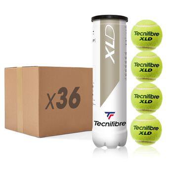 XLD : BOX OF 36 TUBES OF 4 TENNIS BALLS